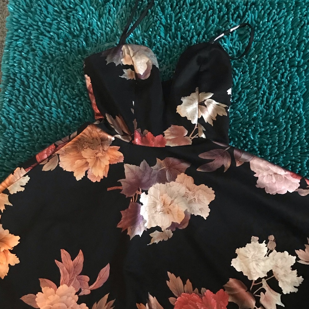 Black Floral Charlotte Russe Dress